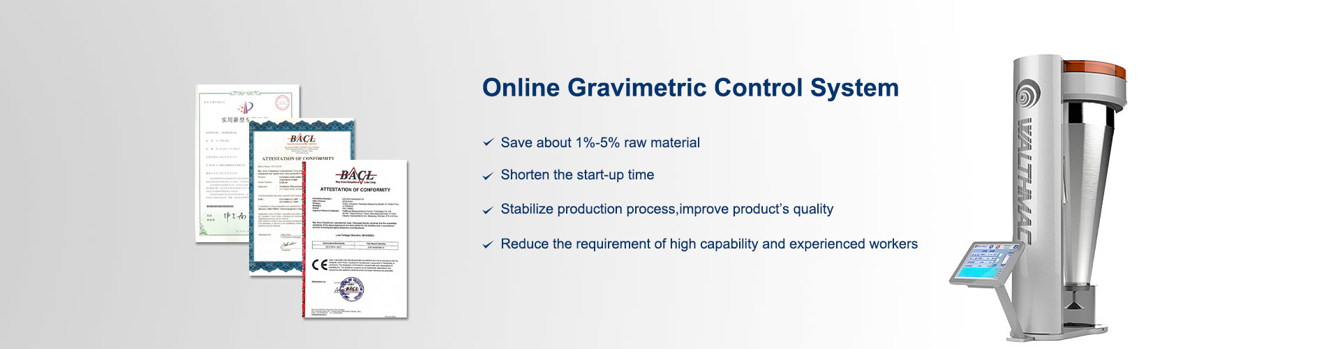Jakość System podawania grawimetrycznego fabryka