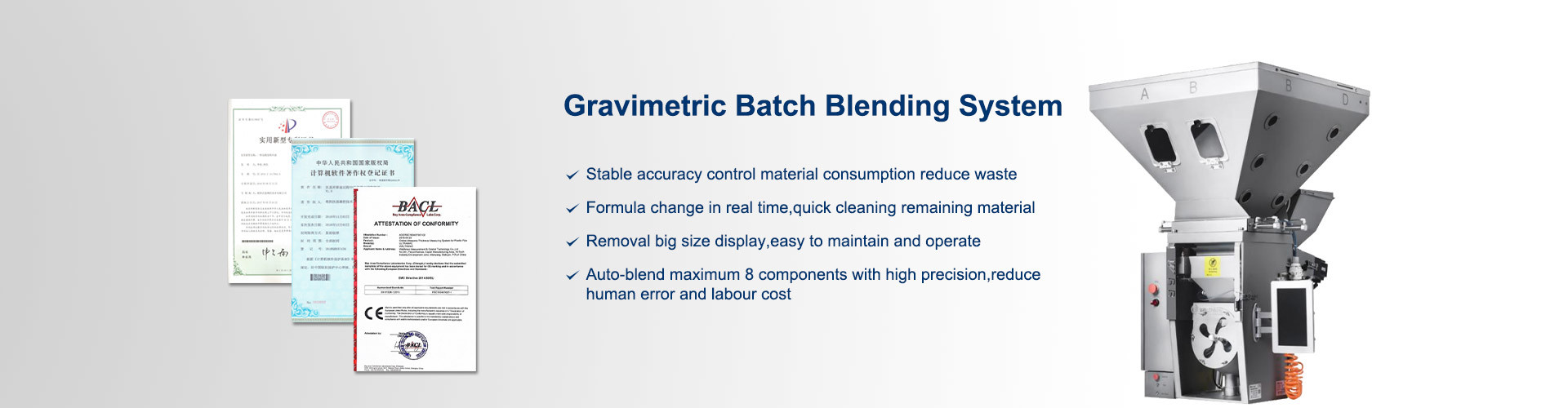 Jakość System podawania grawimetrycznego fabryka